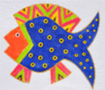 LB-75 Blue Fish 5 x 4 18 Mesh LAUREL BURCH