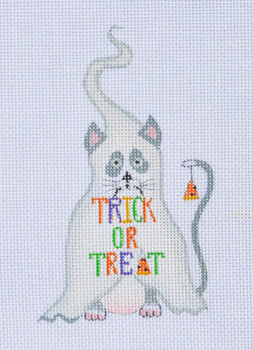 LD-30 Trick or Treat Cat 3 ¼ x 5 18 Mesh  LAINEY DANIELS