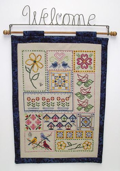 Birds, Flowers & Patches Quilt 5 charm pack 2013 NO PATTERN Handblessings