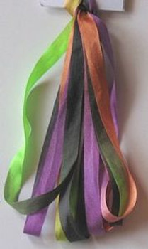 SR-7MM-187 Halloween Dinky-Dyes Silk Ribbon 7mm 187 - Halloween