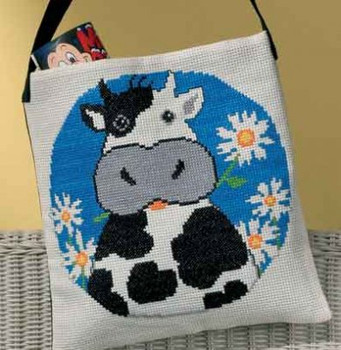 929183 Permin Cow w/flowers Bag