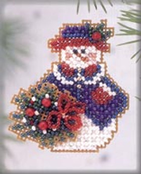 H112 Mill Hill Wintertime Snowlady (2003) Seasonal Ornament Kit