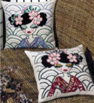 833821 Permin Red Geisha Pillow  (bottom)