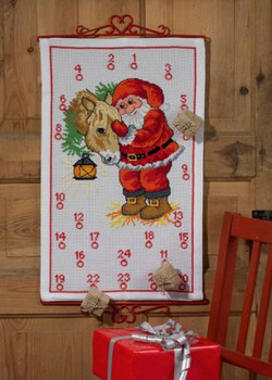 344241 Permin Kit Santa Claus with Horse Advent Calendar