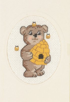 175173 Permin Bee Teddy  Card w/envelope