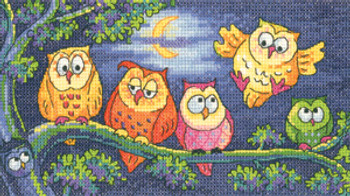 HCK1296A Heritage Crafts Happy Hens - Birds of a Feather by Karen Carter Owls