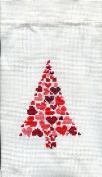 795256 Permin Christmas Tree Heart Bag
