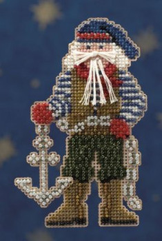 MH200303 Mill Hill Santa Ornament Kit Boatswain Santa (2010)