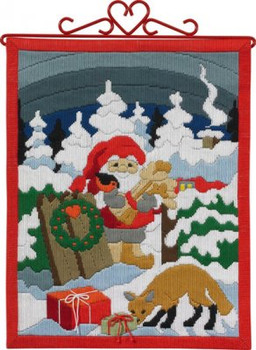 704612 Permin Kit Christmas Bellpull  (long stitch)