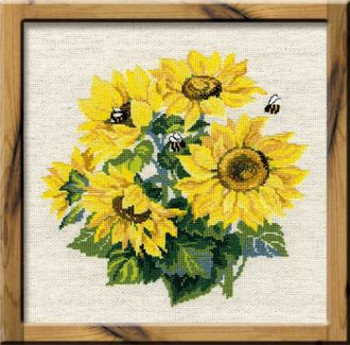 RL776 Riolis Cross Stitch Kit Sunflowers