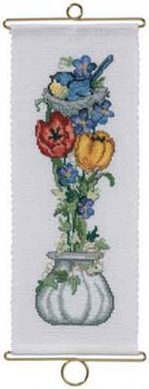 369305 Permin Flower in Vase Bellpull