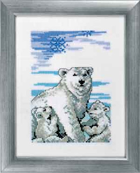 928320 Permin Kit Polar Bears w/cubs