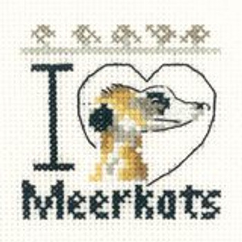 HCK642A Heritage Crafts I Love Meerkats - Mini Kit