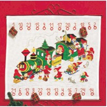 348225 Permin Kit Advent Calendar - Santa's Train