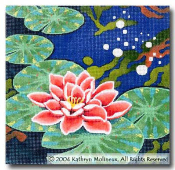 M-408 Squares: Water Lily 9 x 9 14 Mesh Shorebird Studio