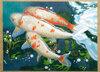 M-392 Carp Detail #2 16 x 11.5 14 Mesh Shorebird Studio