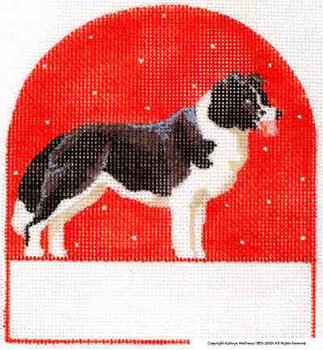 P-354 Border Collie 5 x 5 18 Mesh Shorebird Studio