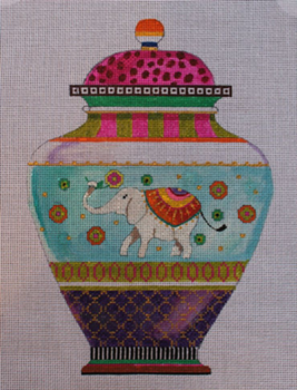 MC425 Urn/Whimsy elephant 8 1/2x12 1/4 13 Mesh Colors of Praise