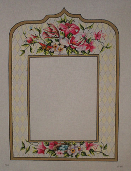 PF191 Large floral mirror  op 16x20 13 Mesh Colors of Praise 