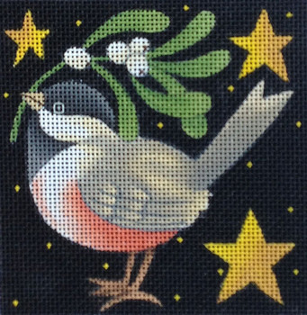 Maggie & Co. M-1779 Holiday Chickadee © Stephanie Stouffer 4 x 4" 18M