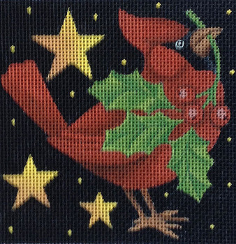 Maggie & Co. M-1780 Holiday Cardinal © Stephanie Stouffer 4 x 4" 18M	