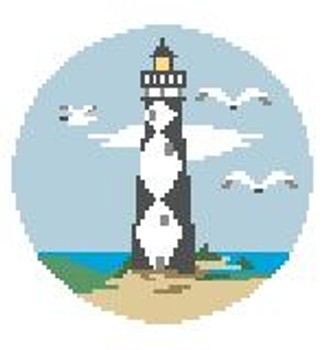 BT169 Cape Lookout Light Kathy Schenkel Designs  4" Diameter 18 Mesh