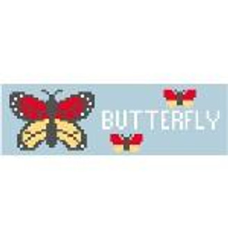 BK131 Butterfly Bookmark Kathy Schenkel Designs 4.25 x 1.5 18 Mesh
