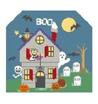 BG102 Tiny Halloween Background Kathy Schenkel Designs 7.5 x 8 18 Mesh