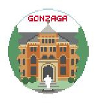 BT275 Gonzaga U, Founders Hall Kathy Schenkel Designs  4" diameter 18 Mesh