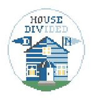 BT269T House Divided Duke/UNC Kathy Schenkel Designs 4" Diameter 18 Mesh