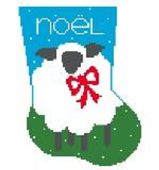 CM104 Sheep Mini-Sock 4 x 5.5 18 Mesh Kathy Schenkel Designs