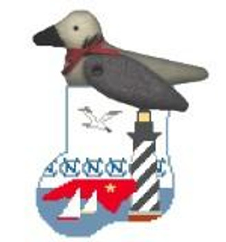 CM431 North Carolina State w/Seagull Kathy Schenkel Designs 3.75 x 4 Mini Sock