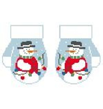 CO627 December/Snowman Mittens, SG 7 x 3.75 Kathy Schenkel Designs
