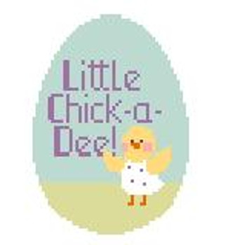 EO825 Little Chick-a-Dee! Egg 3 x 4 18 Mesh Kathy Schenkel Designs