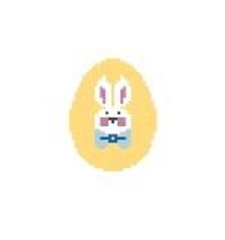 EO104 Bunny Face/Yellow Egg 1.75 x 2 18 Mesh Kathy Schenkel Designs