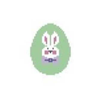 EO101 Bunny Face/Green Egg 1.75 x 2 18 Mesh Kathy Schenkel Designs