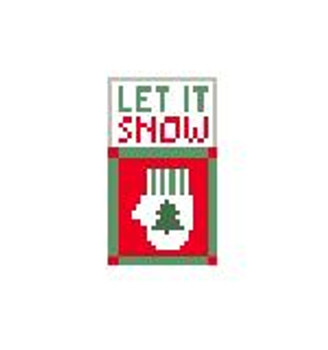 LP114 Let It Snow Kathy Schenkel Designs 1.25 x 2