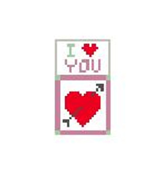 LP102 I Love You Kathy Schenkel Designs 1.25 x 2