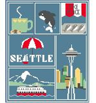 SA119 Seattle Sampler Kathy Schenkel Designs 8 x 10