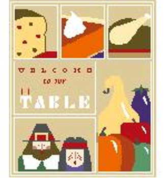 SA114 Thanksgiving Sampler w/SG Kathy Schenkel Designs 8 x 10