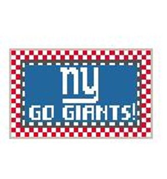 TL280 NY Go Giants! 3.5 x 2 18 Mesh Kathy Schenkel Designs