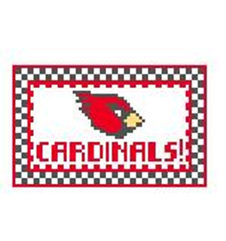 TL278 Arizona Cardinals! 3.5 x 2 18 Mesh Kathy Schenkel Designs