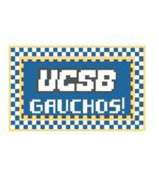 TL250G UC Santa Barbara Gauchos! 3.5 x 2 18 Mesh Kathy Schenkel Designs