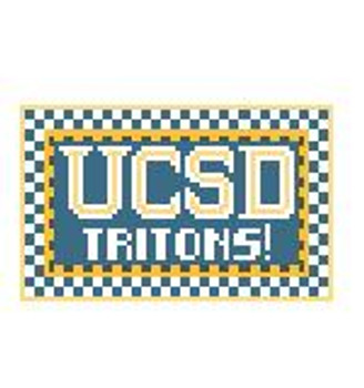 TL250D UCSD Tritons! 3.5 x 2 18 Mesh Kathy Schenkel Designs