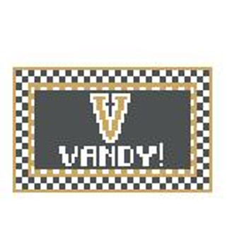TL235A Vanderbilt U Vandy! 3.5 x 2 18 Mesh Kathy Schenkel Designs