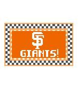 TL222 San Francisco Giants! 3.5 x 2 18 Mesh Kathy Schenkel Designs