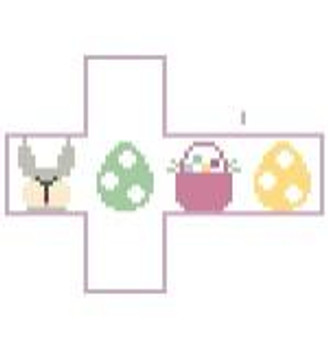 TC132 Tiny Cube/Easter 4 x 3 18 Mesh Kathy Schenkel Designs