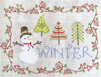 Winter 93w x 71h Cottage Garden Samplings 18-1151 W