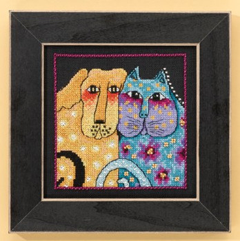 LB301622  Mill Hill Laurel Burch Fur-ever Friends -  Dogs Collection (Aida)