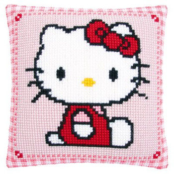 PNV147565 Vervaco Kti Hello Kitty Pink Cushion 